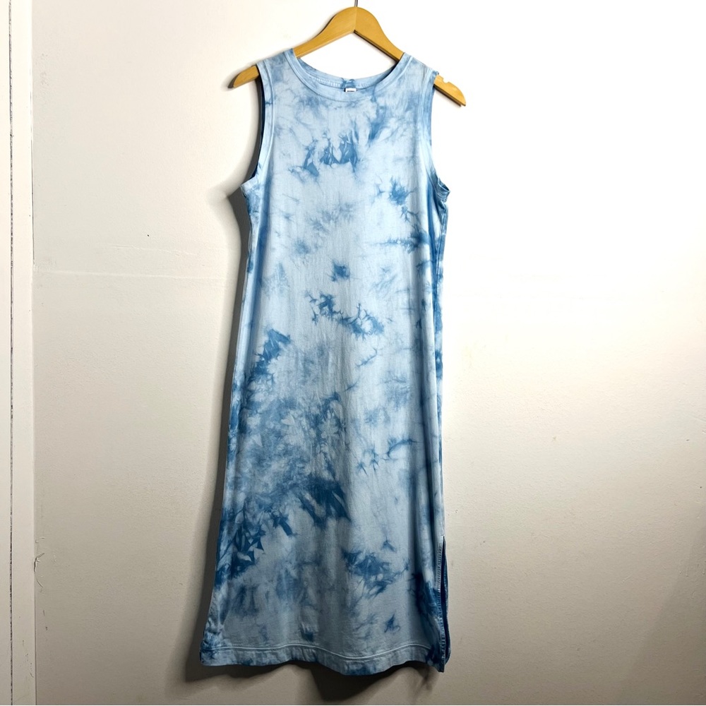 Old Navy Blue Tie Dye Midi Dress